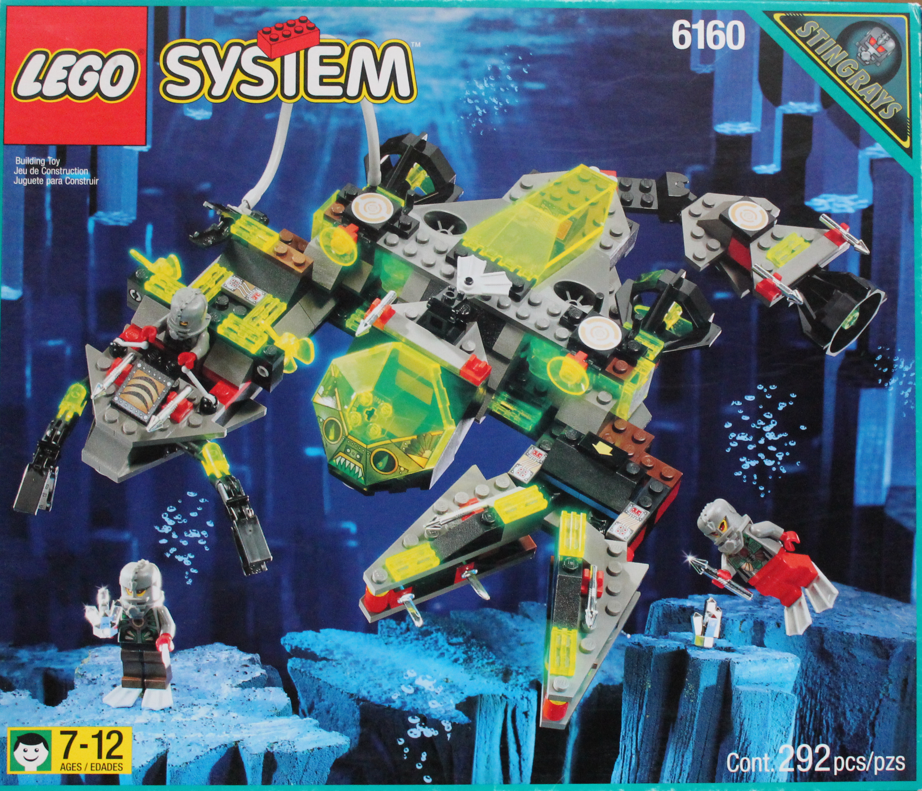 6160: Sea Scorpion - Back of the Box Builds