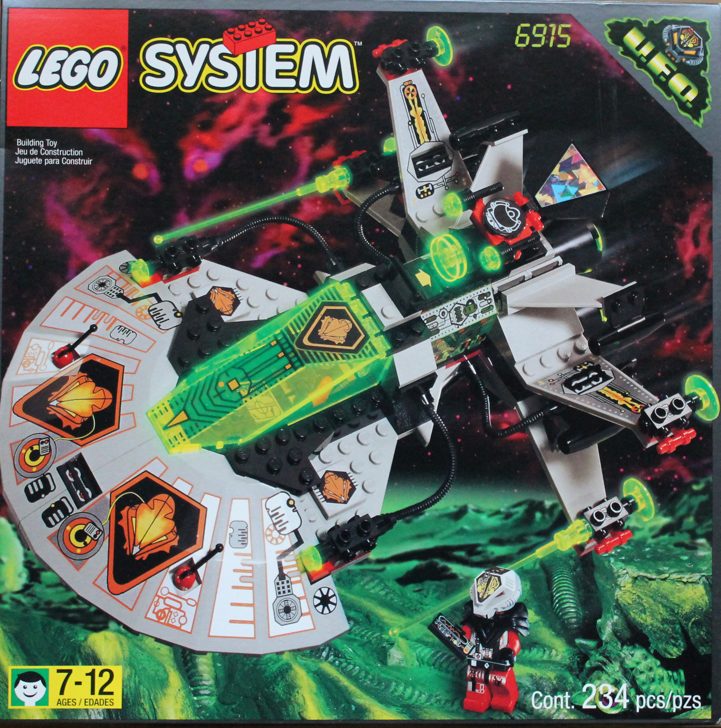 6915: Warp Wing Fighter - Back of the Box Builds