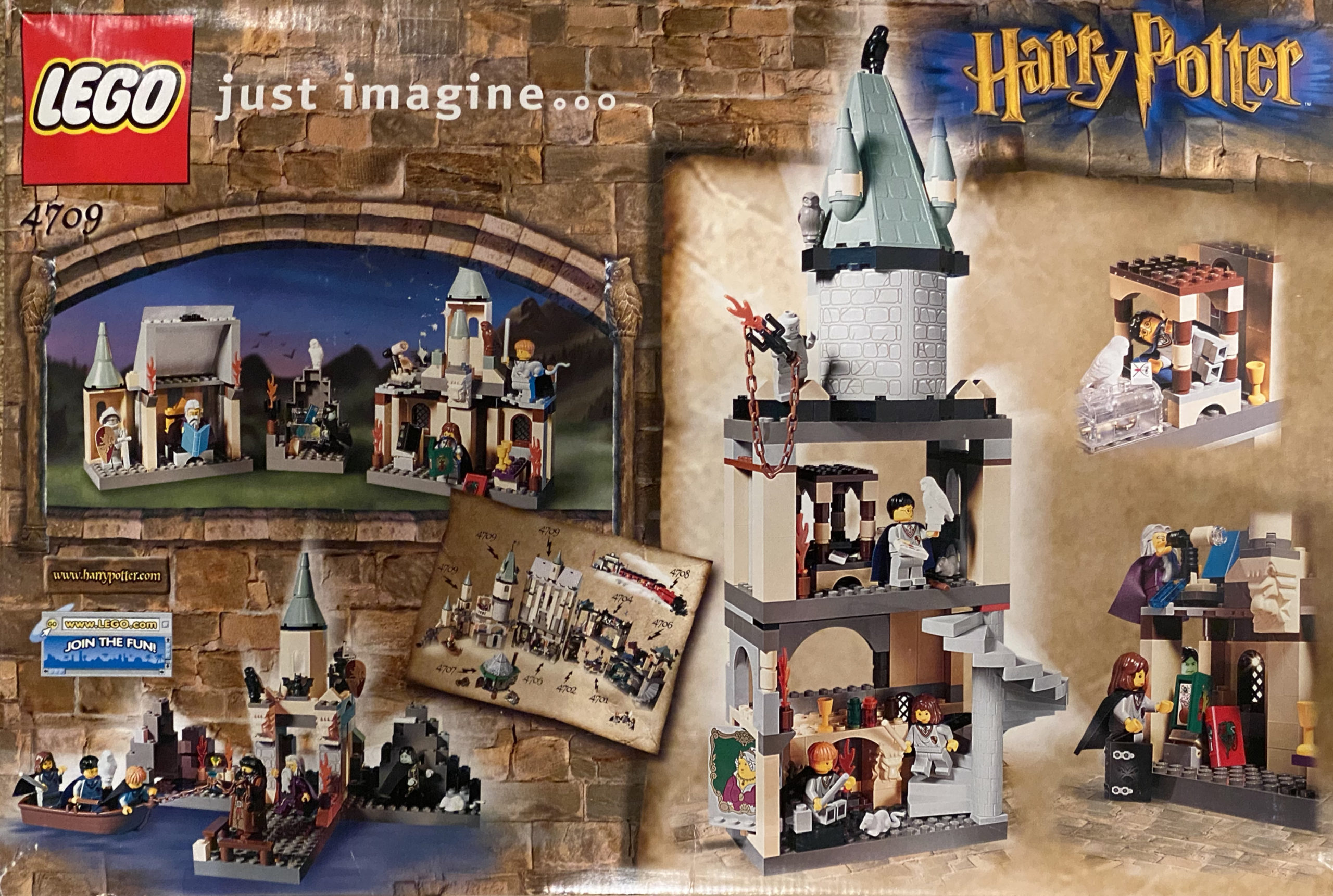 Citron tempo Habitat 4709: Hogwarts Castle - Back of the Box Builds
