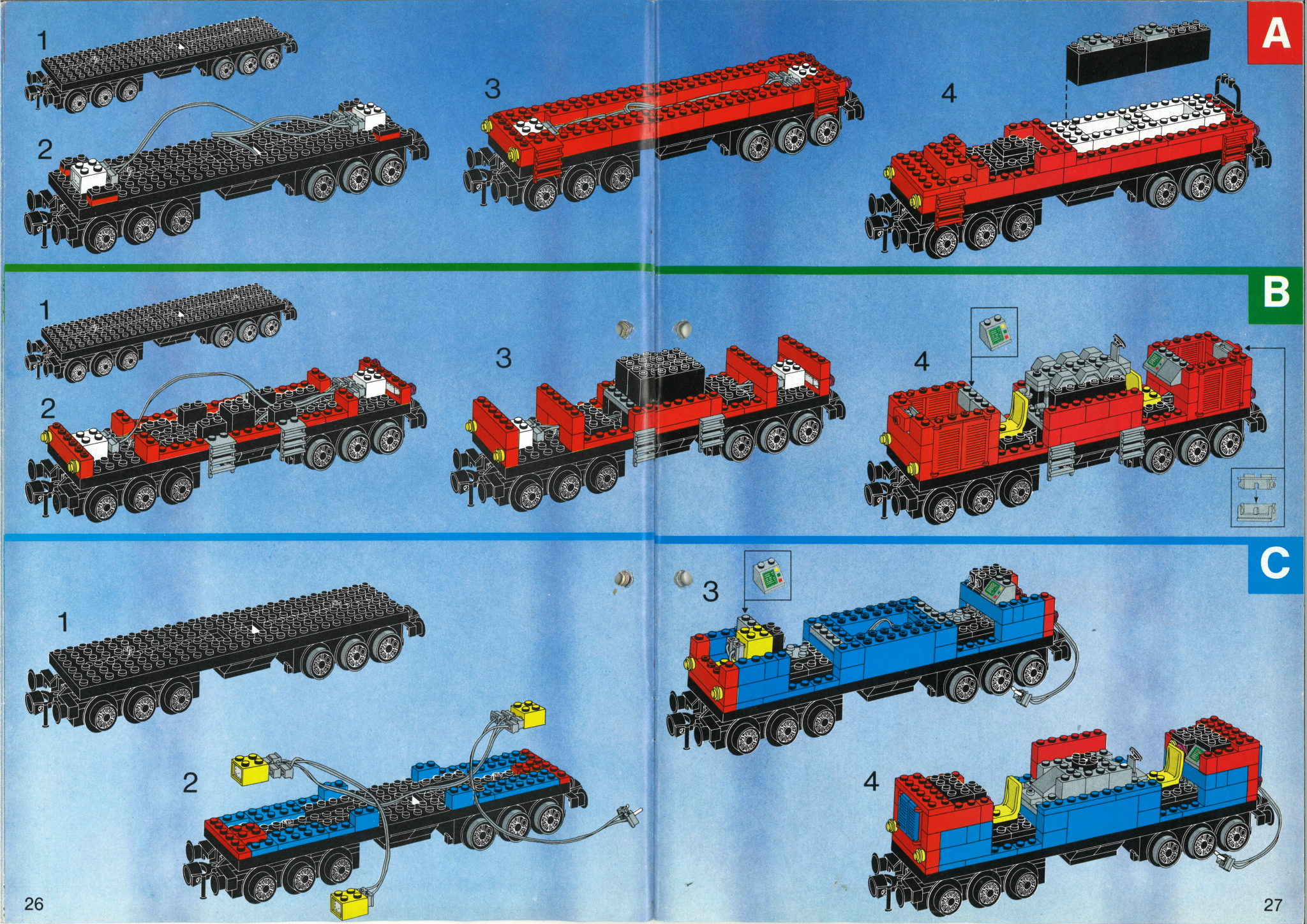 Book 7777 - Page 26-27 - Back of the Box Builds