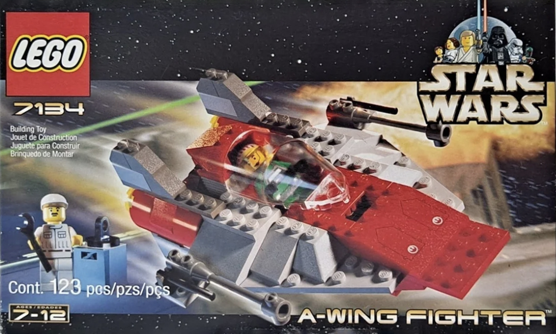 7134: A-wing Fighter - Back of the Box Builds